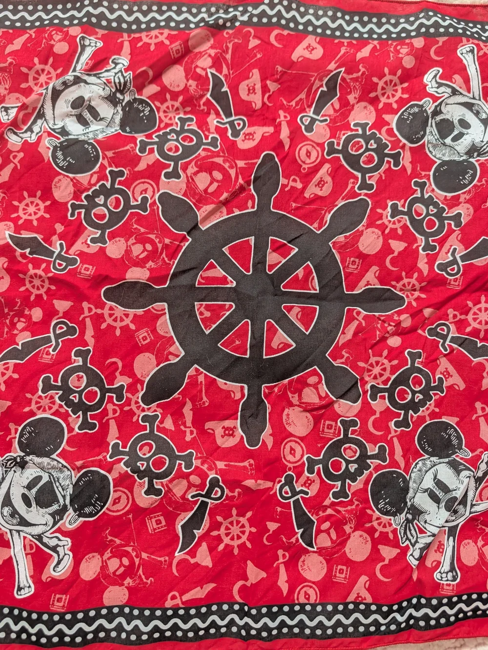 Disney Mickey Pirate Bandana NWOT